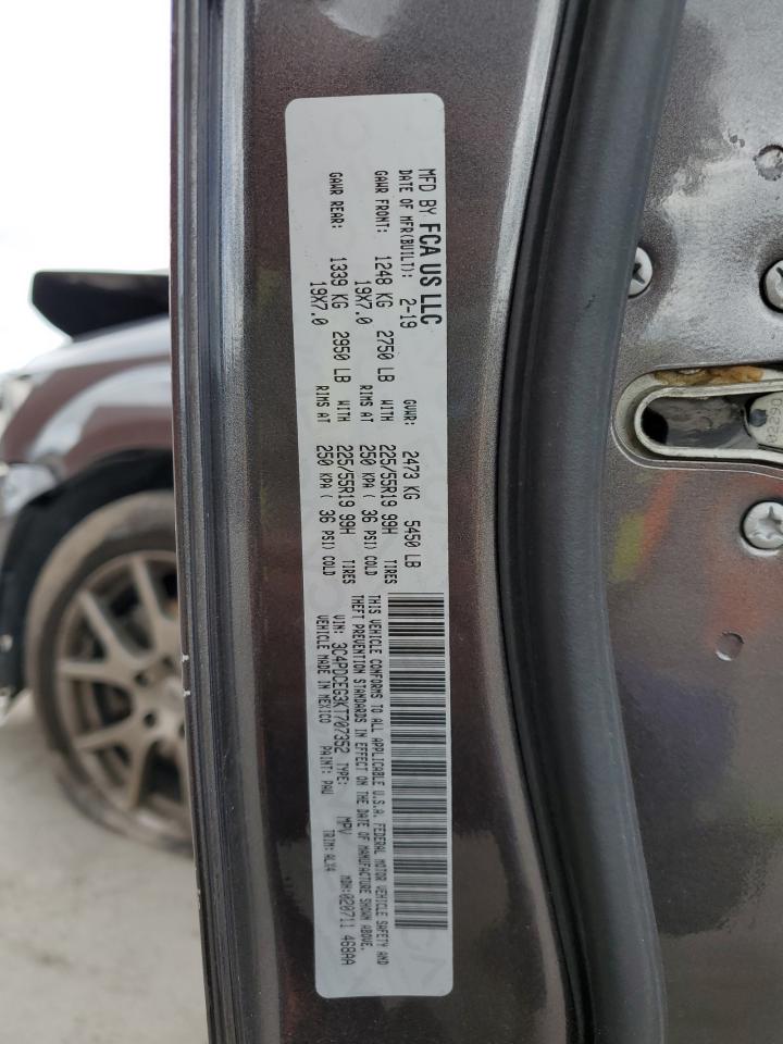 2019 Dodge Journey Gt VIN: 3C4PDCEG3KT707352 Lot: 81947225