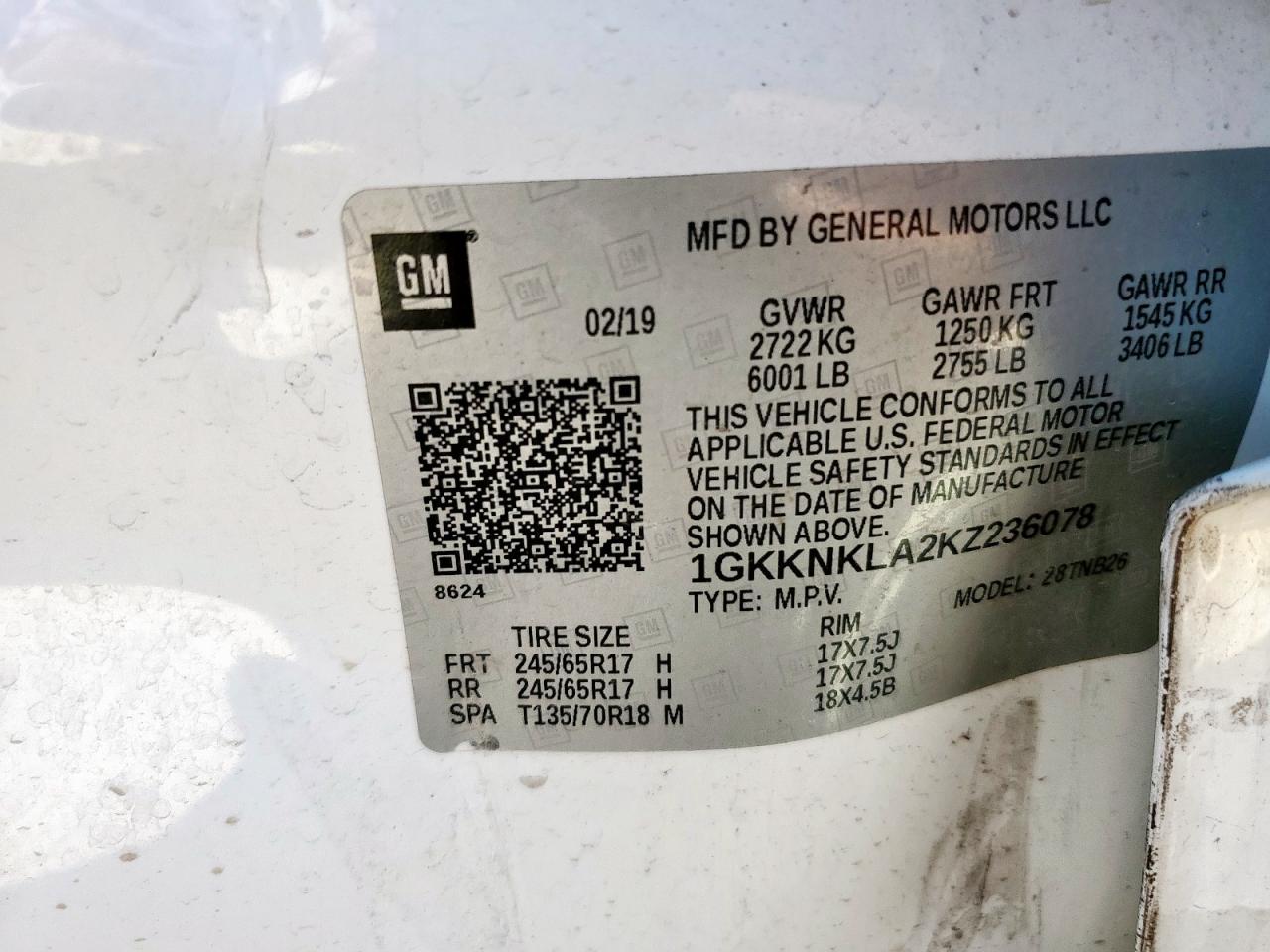 2022 GMC Acadia Sle VIN: 1GKKNRL45NZ130005 Lot: 81458795