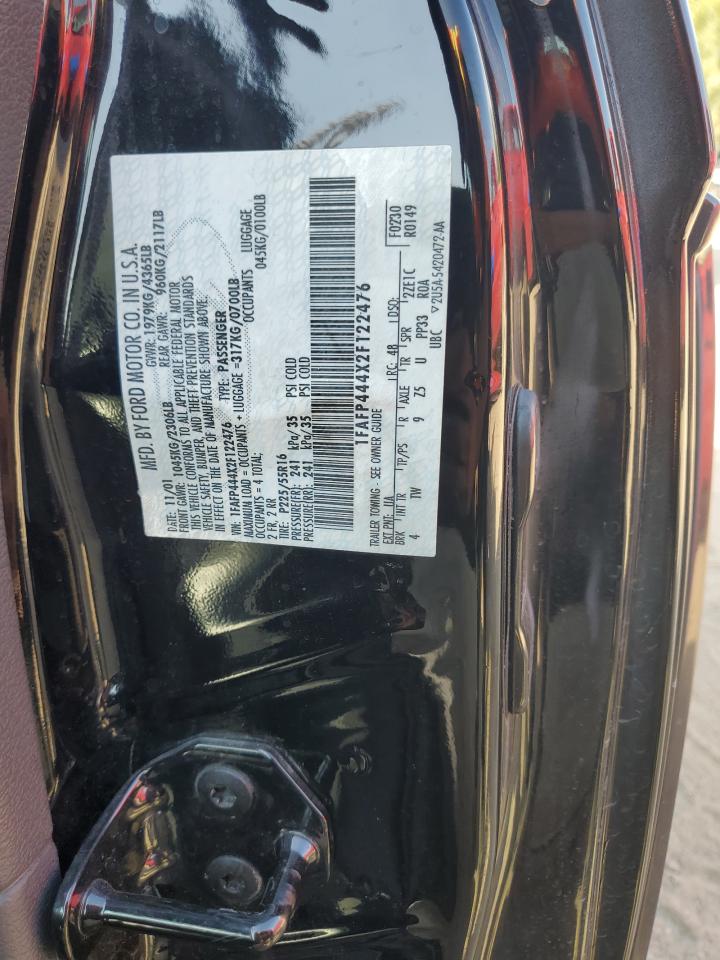 2002 Ford Mustang VIN: 1FAFP444X2F122476 Lot: 81037235