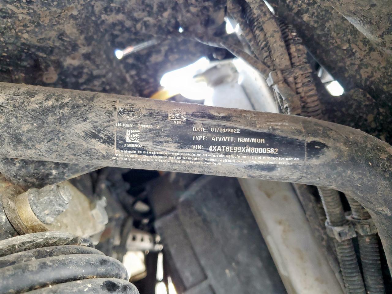 2022 Polaris Ranger Crew 1000 Premium VIN: 4XAT6E99XN8000582 Lot: 70807315