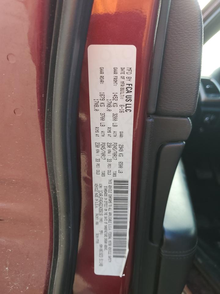 2016 Jeep Grand Cherokee Laredo VIN: 1C4RJFAG4GC435616 Lot: 80606855