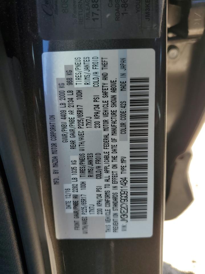 2016 Mazda Cx-5 Touring VIN: JM3KE2CY9G0911484 Lot: 81885825