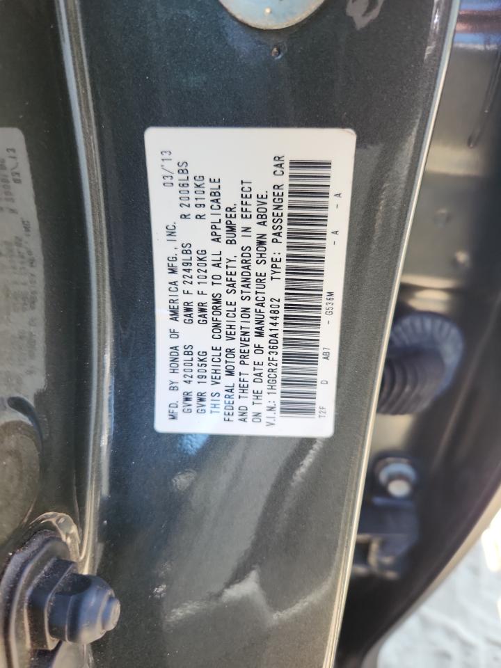 2013 Honda Accord Lx VIN: 1HGCR2F36DA144802 Lot: 81267205