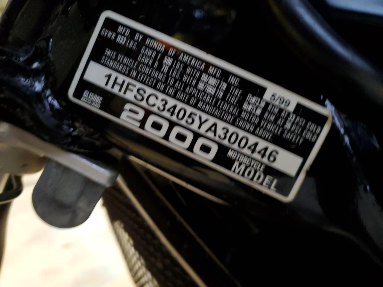 2000 Honda Gl1500 C/2 VIN: 1HFSC3405YA300446 Lot: 81221745