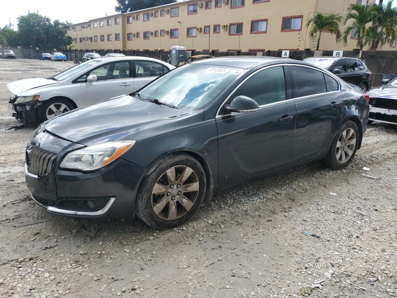 2015 Buick Regal grey sedan gas 2G4GK5EX9F9296416 photo #1