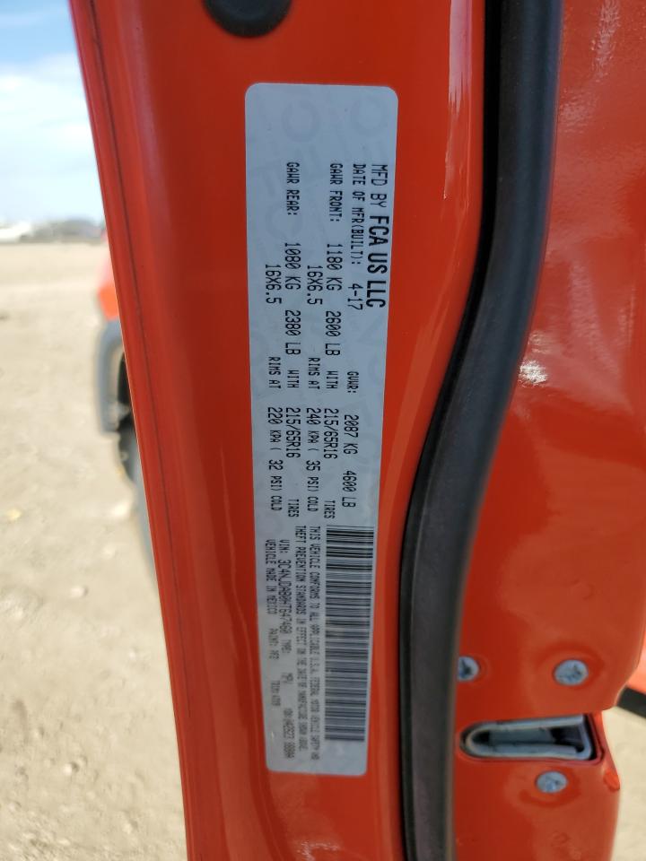 2017 Jeep Compass Sport VIN: 3C4NJDAB0HT647460 Lot: 80199615