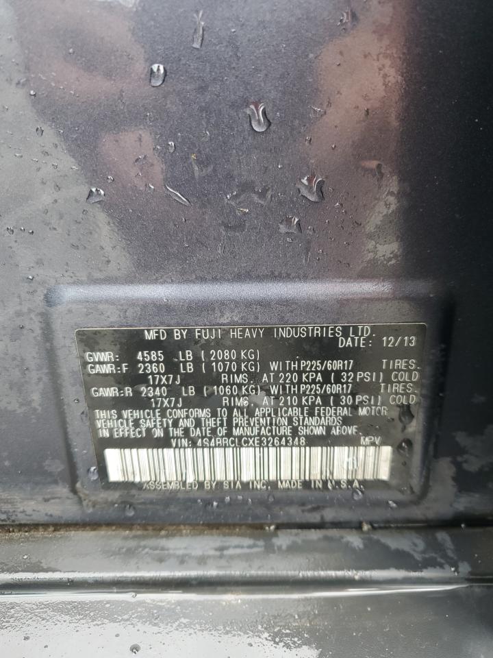 2014 Subaru Outback 2.5I Limited VIN: 4S4BRCLCXE3264348 Lot: 83770045