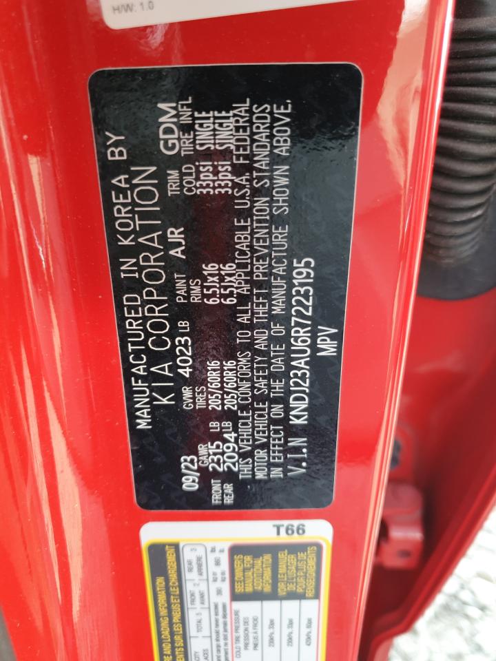 2024 Kia Soul Lx VIN: KNDJ23AU6R7223195 Lot: 71740995