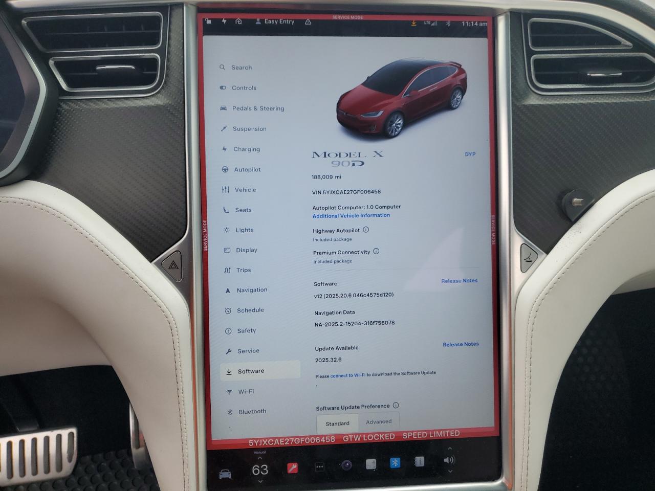 2016 Tesla Model X VIN: 5YJXCAE27GF006458 Lot: 83968615