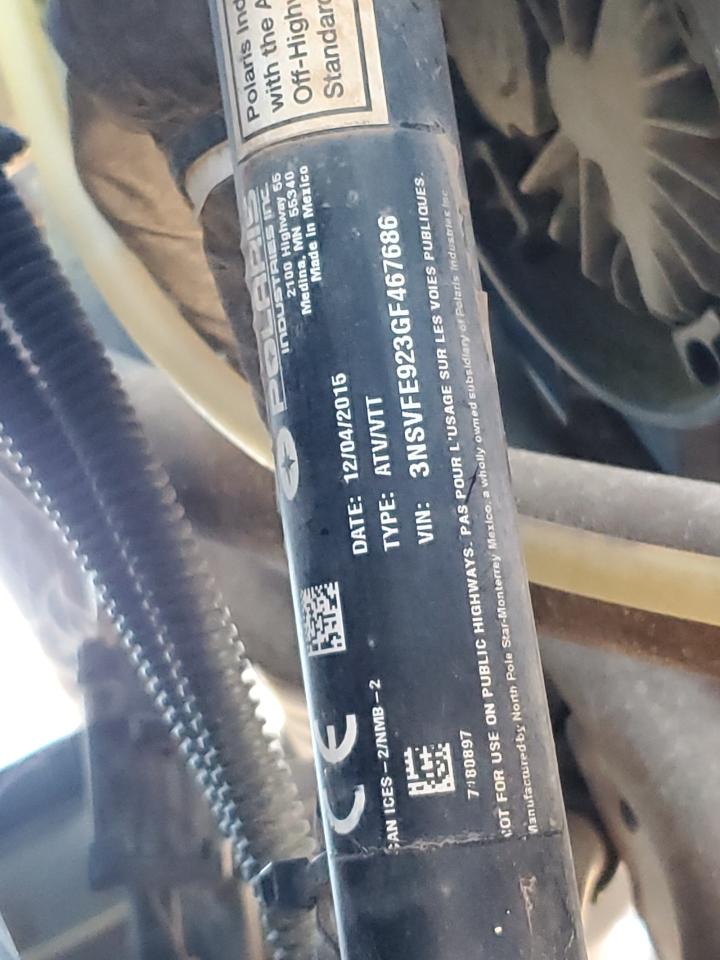 2016 Polaris Rzr Xp 4 Turbo Eps VIN: 3NSVFE923GF467686 Lot: 84015485