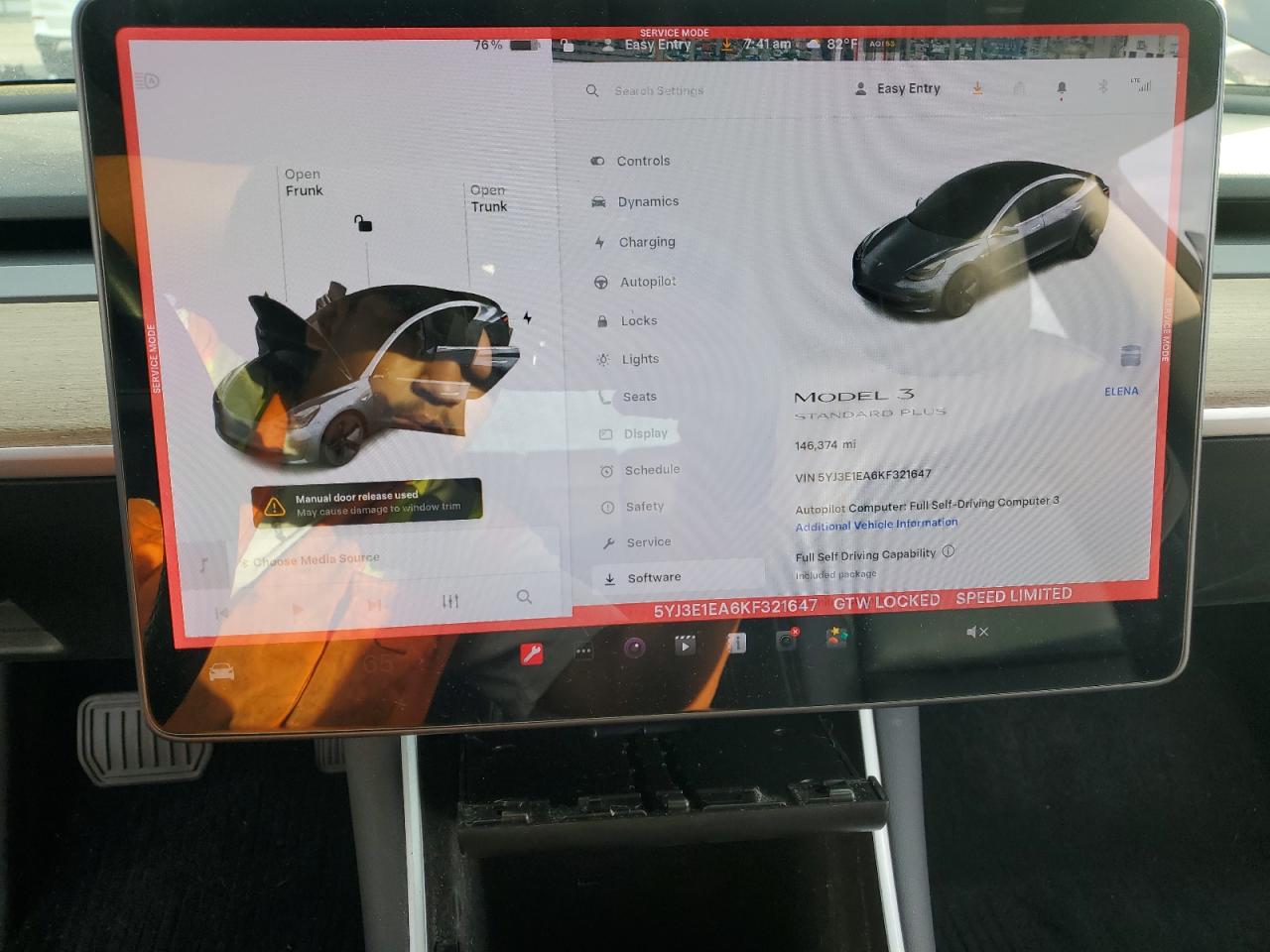 2019 Tesla Model 3 VIN: 5YJ3E1EA6KF321647 Lot: 81267735