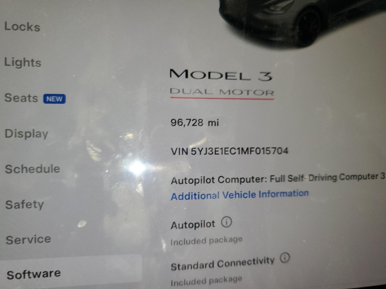 2021 Tesla Model 3 VIN: 5YJ3E1EC1MF015704 Lot: 71989125