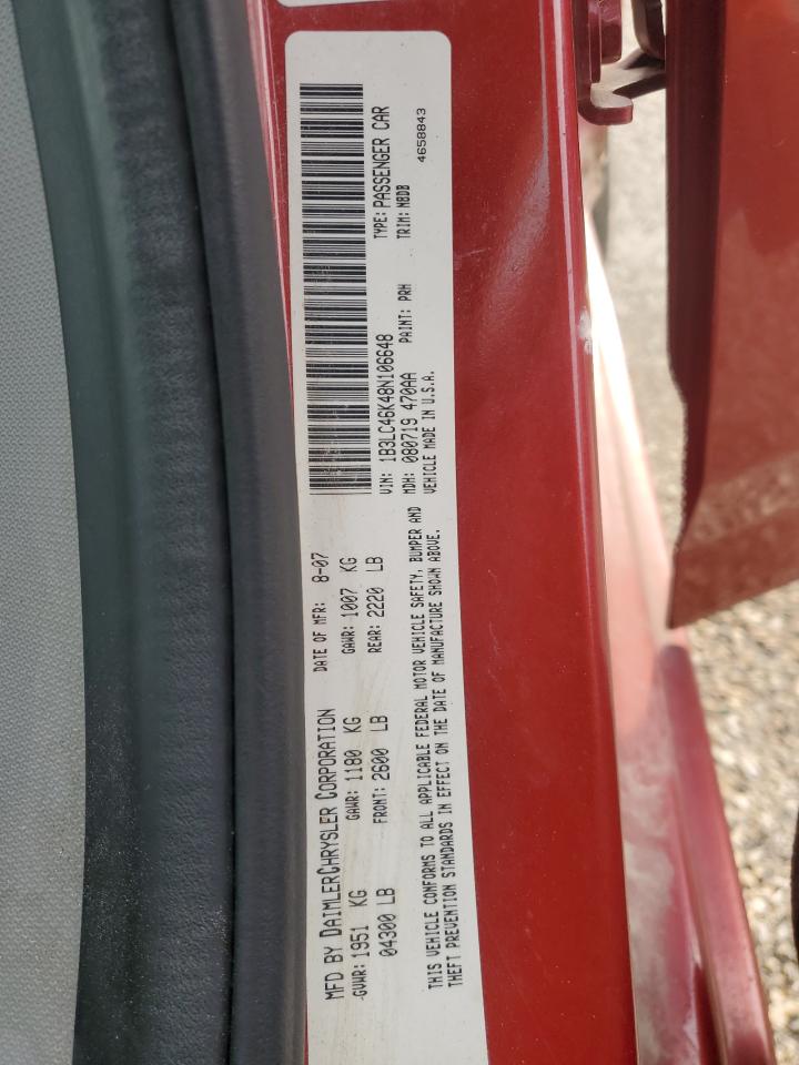 2008 Dodge Avenger Se VIN: 1B3LC46K48N106648 Lot: 80700235