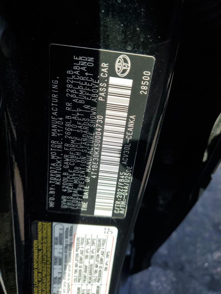 2005 Toyota Camry Le VIN: 4T1BE30KX5U004730 Lot: 83790545