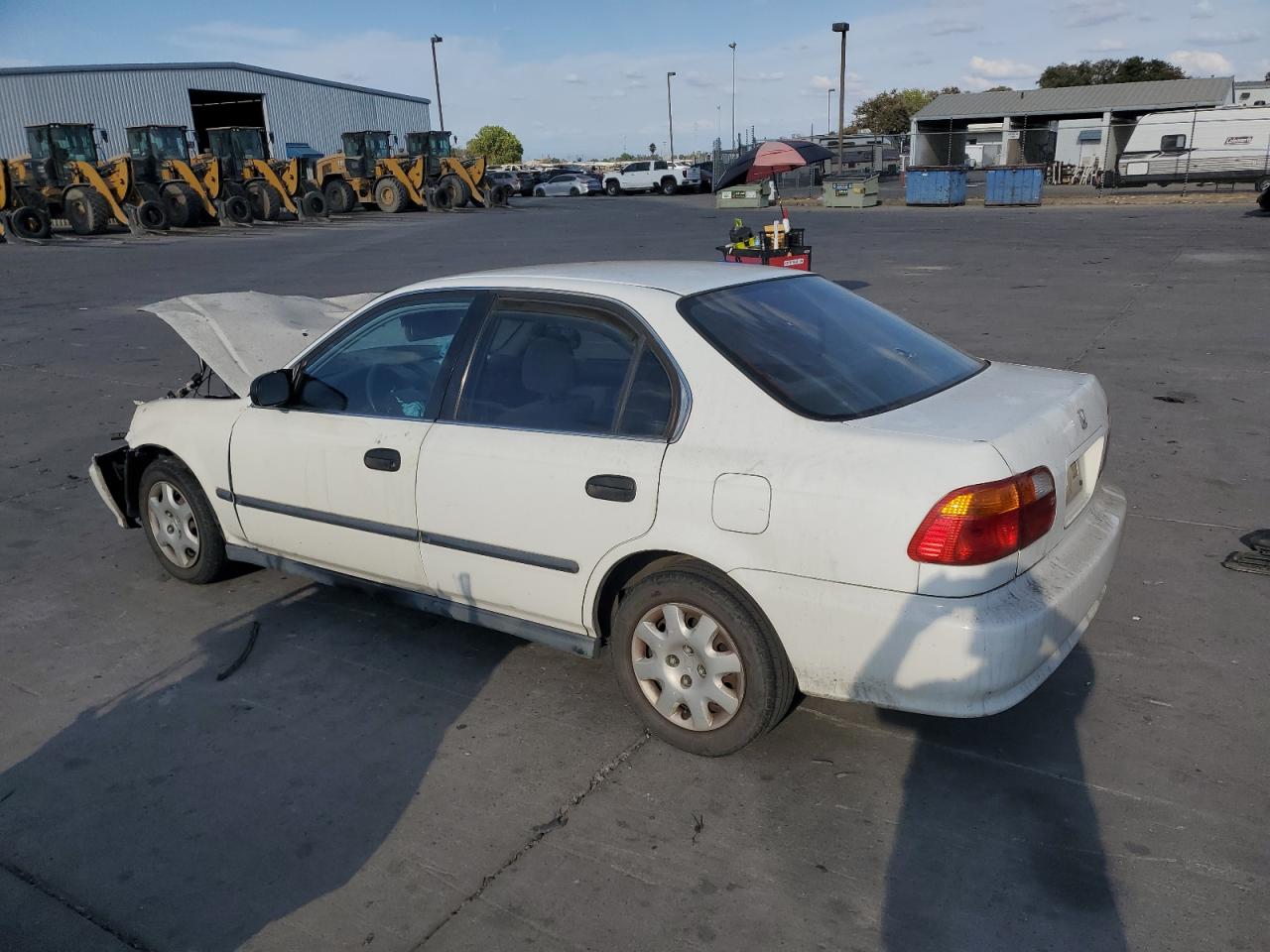 1999 Honda Civic Lx white null gasoline JHMEJ6671XS002556 photo #3