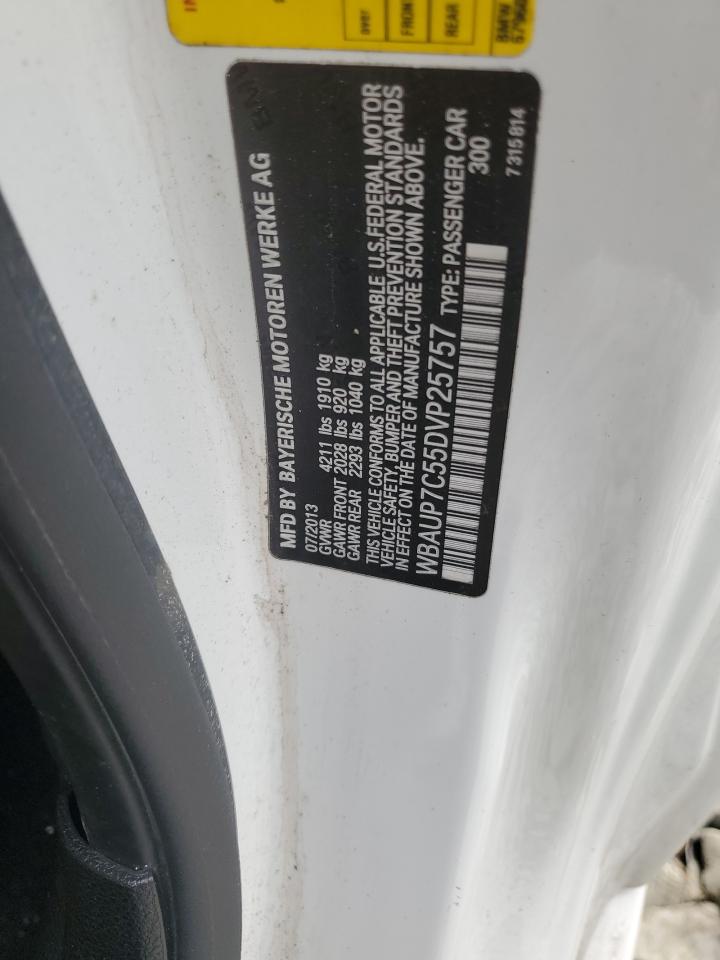 2013 BMW 128 I VIN: WBAUP7C55DVP25757 Lot: 84237605