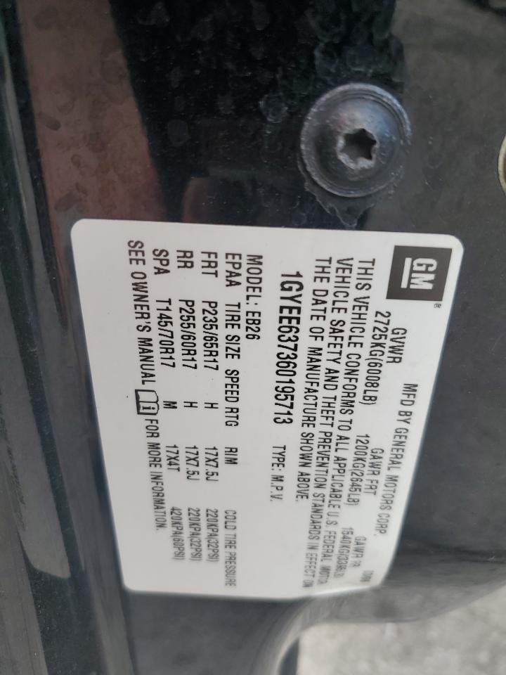 2006 Cadillac Srx VIN: 1GYEE637360195713 Lot: 80626945