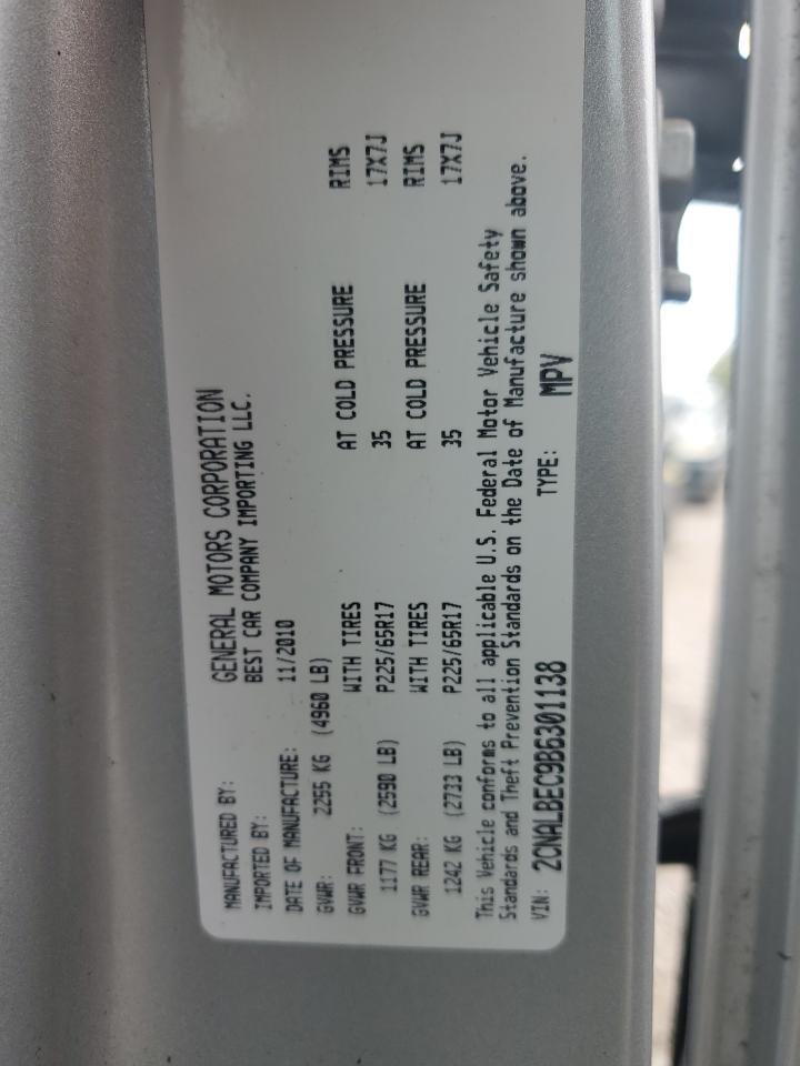 2011 Chevrolet Equinox Ls VIN: 2CNALBEC9B6301138 Lot: 84463125