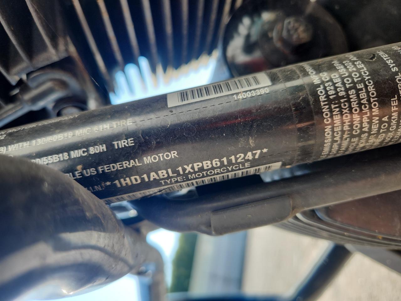 2023 Harley-Davidson Flhxst VIN: 1HD1ABL1XPB611247 Lot: 71797615