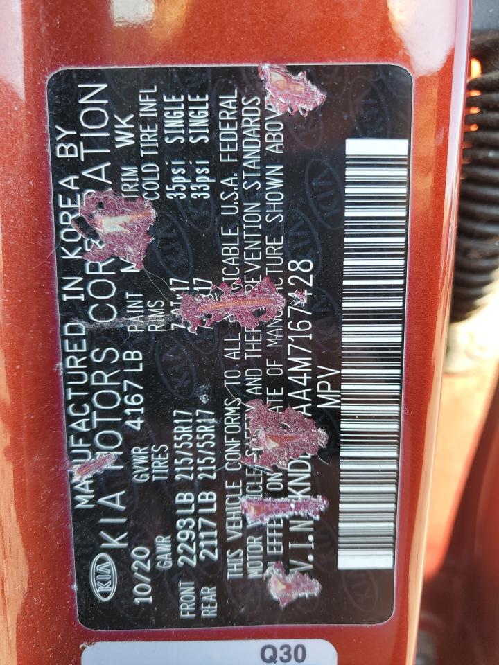 2021 Kia Seltos S VIN: KNDEUCAA4M7167428 Lot: 81244565