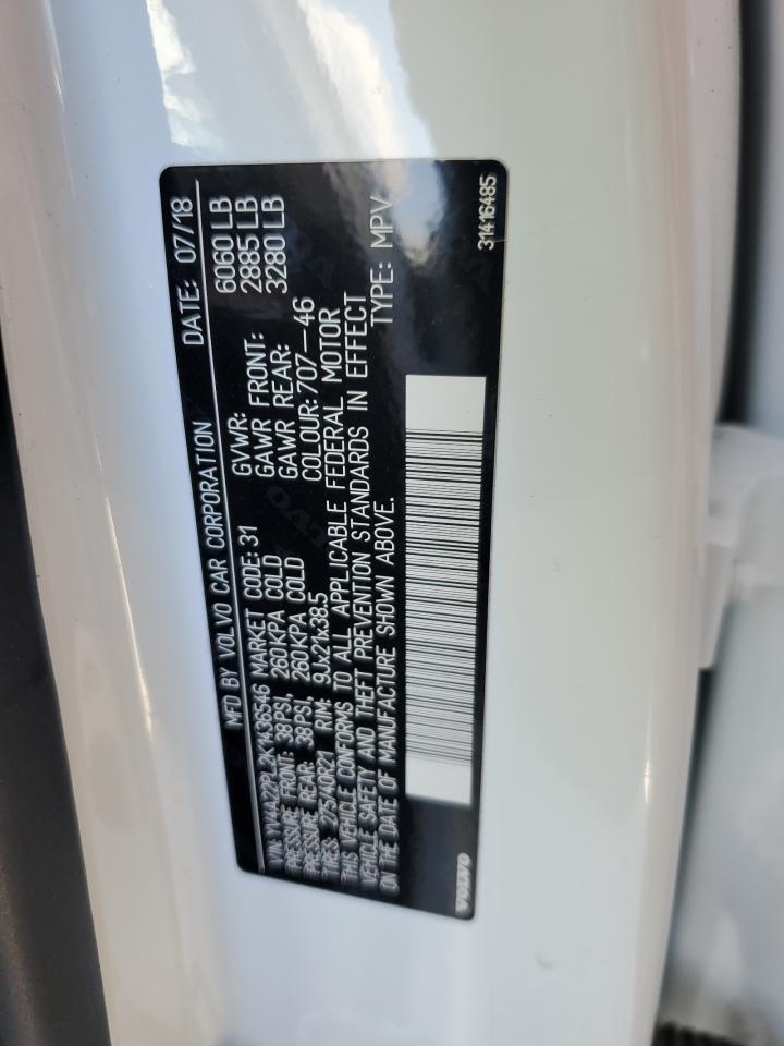 2019 Volvo Xc90 T6 Inscription VIN: YV4A22PL2K1436546 Lot: 84756915