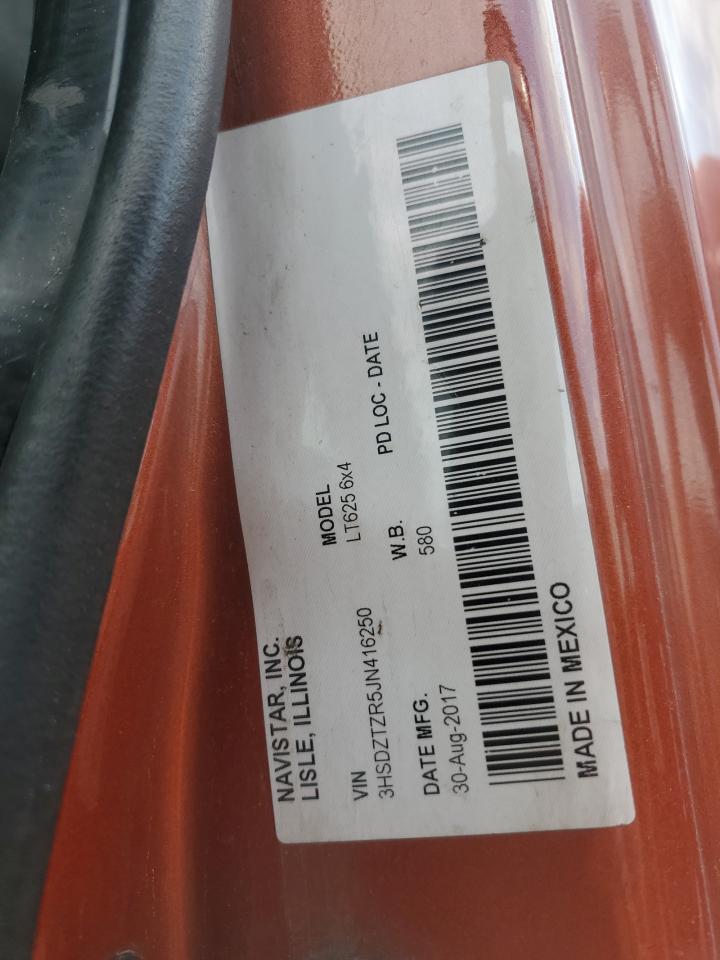 2018 International Lt625 VIN: 3HSDZTZR5JN416250 Lot: 71661875