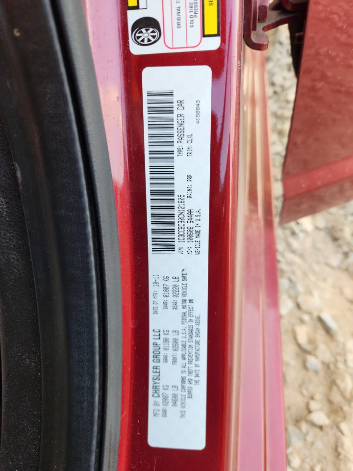 2012 Chrysler 200 Limited VIN: 1C3CCBCB0CN121605 Lot: 71966925