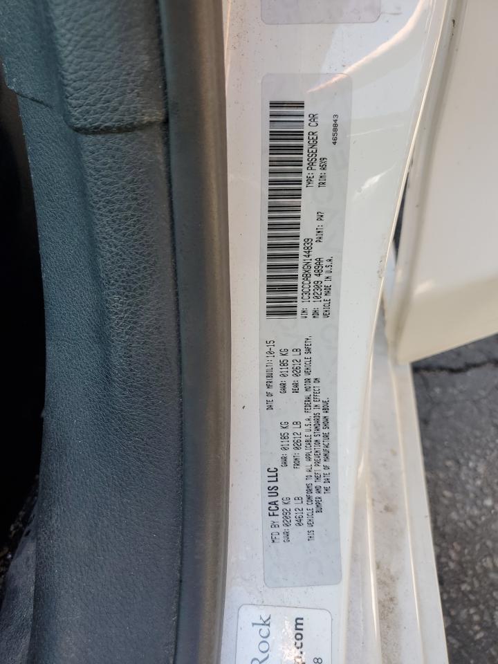2016 Chrysler 200 Limited VIN: 1C3CCCABXGN144839 Lot: 80504625