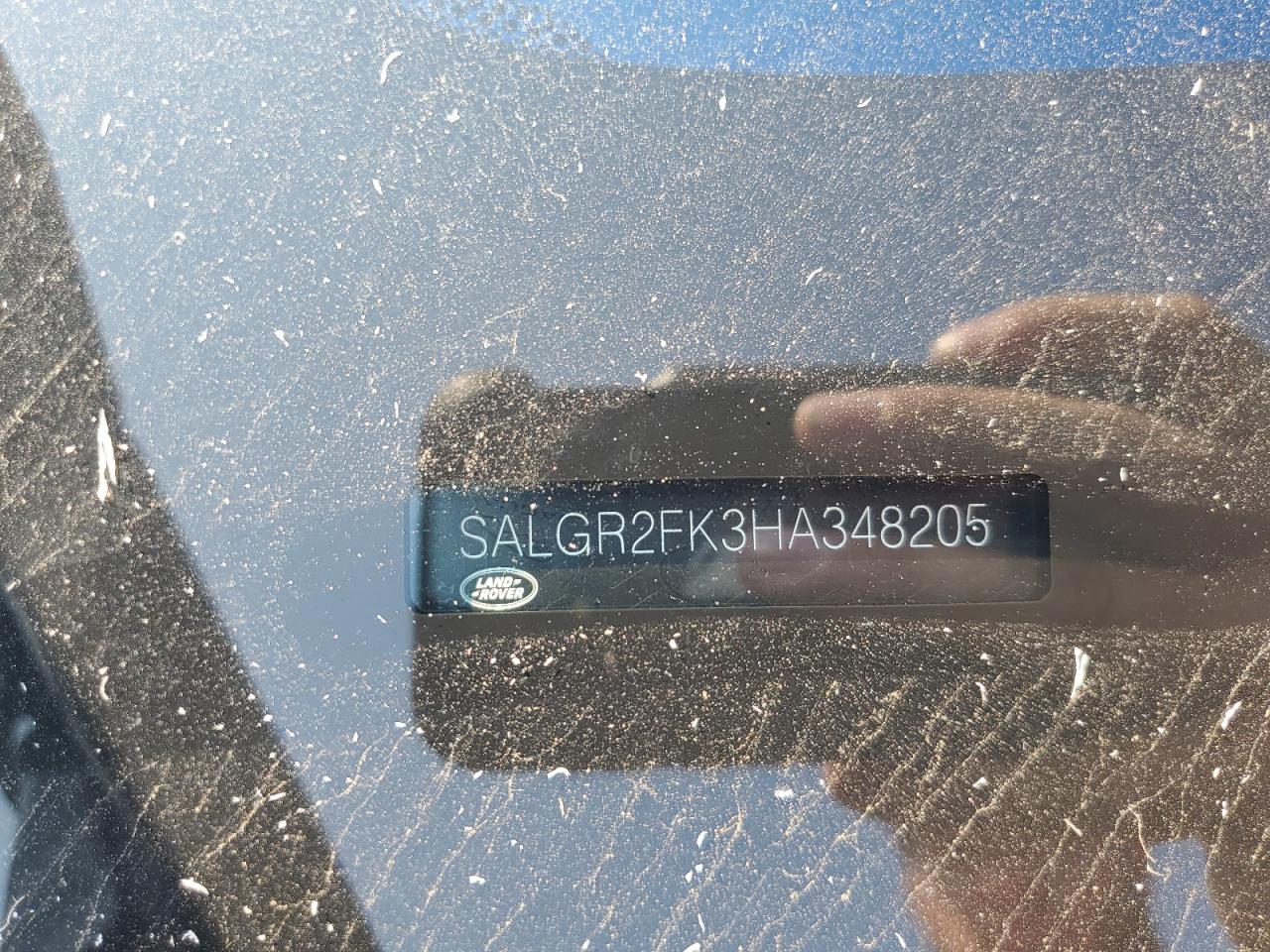 2017 Land Rover Range Rover VIN: SALGR2FK3HA348205 Lot: 71274615