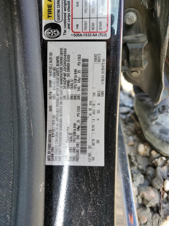 2016 Ford Fiesta Titanium VIN: 3FADP4FJ2GM204560 Lot: 84460275