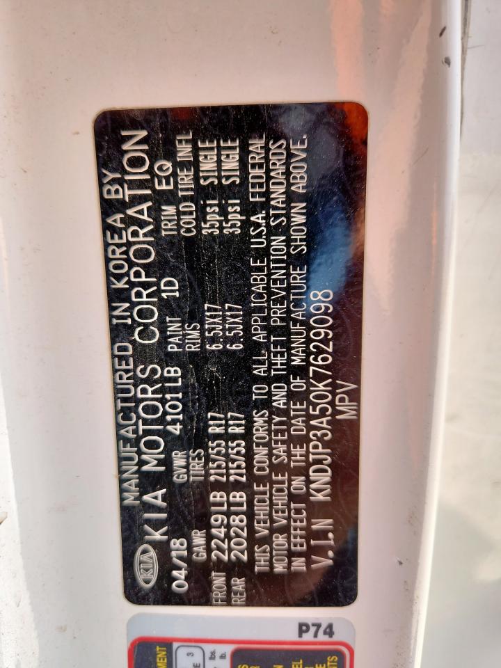 2019 Kia Soul + VIN: KNDJP3A50K7629098 Lot: 80260785