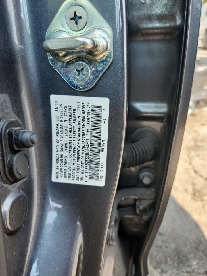 2013 Honda Civic Lx VIN: 19XFB2F53DE294297 Lot: 81470495