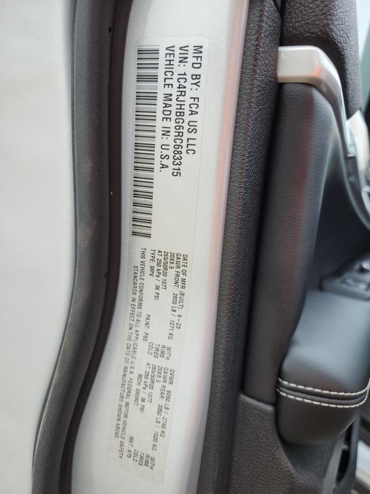 2024 Jeep Grand Cherokee Limited VIN: 1C4RJHBG6RC683315 Lot: 71282725