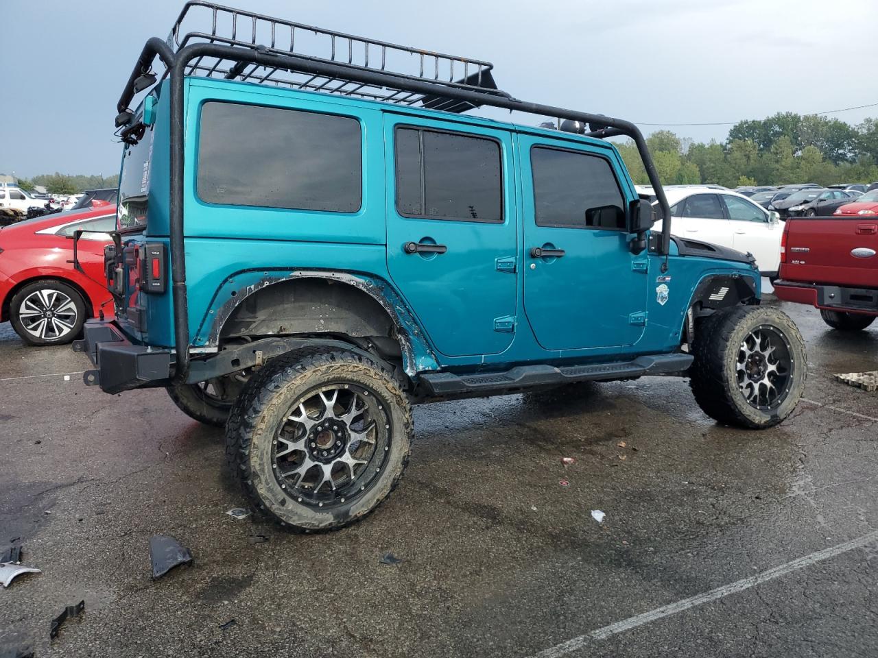 2016 Jeep Wrangler Unlimited Sport blue suv flexible 1C4BJWDG7GL114005 photo #4