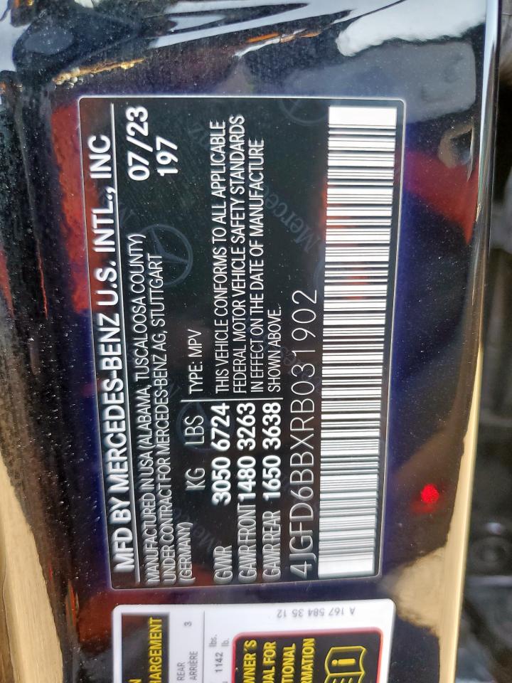 2024 Mercedes-Benz Gle Coupe Amg 53 4Matic VIN: 4JGFD6BBXRB031902 Lot: 81019475