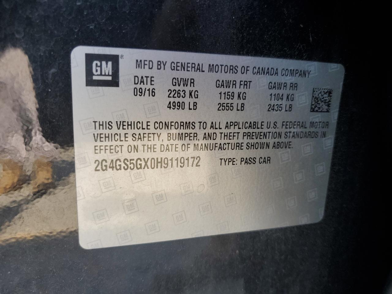 2017 Buick Regal Premium VIN: 2G4GS5GX0H9119172 Lot: 80298585