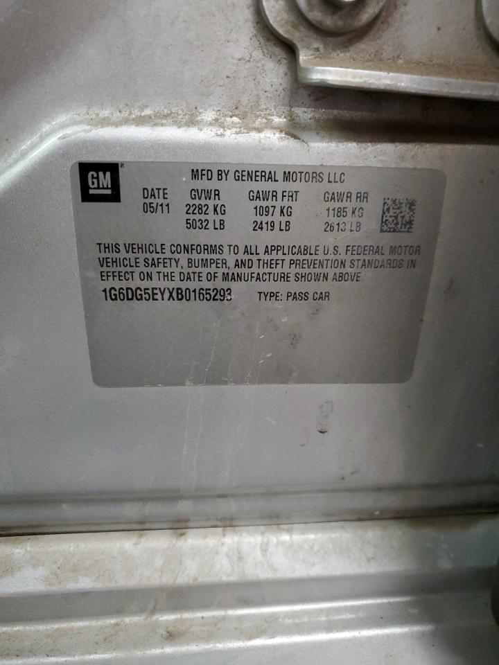 2011 Cadillac Cts Luxury Collection VIN: 1G6DG5EYXB0165293 Lot: 70664915