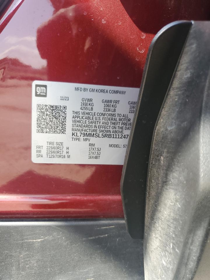 2024 Chevrolet Trailblazer Ls VIN: KL79MMSL5RB111247 Lot: 80355925