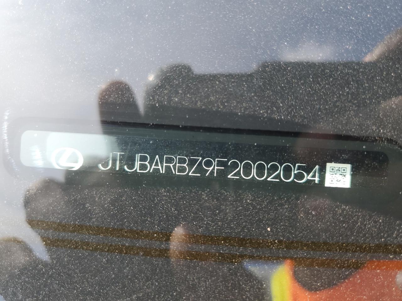 2015 Lexus Nx 200T VIN: JTJBARBZ9F2002054 Lot: 64962165