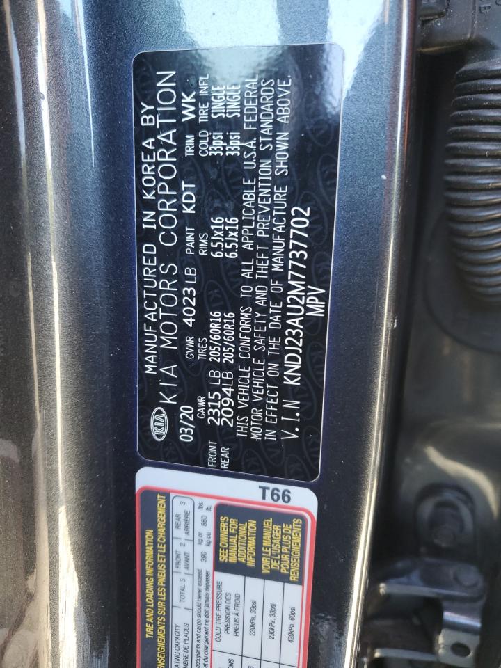 2021 Kia Soul Lx VIN: KNDJ23AU2M7737702 Lot: 71437085