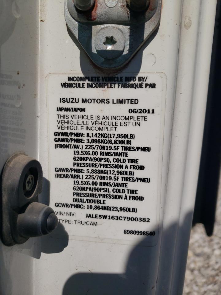 2012 Isuzu Nqr VIN: JALE5W163C7900382 Lot: 70831655