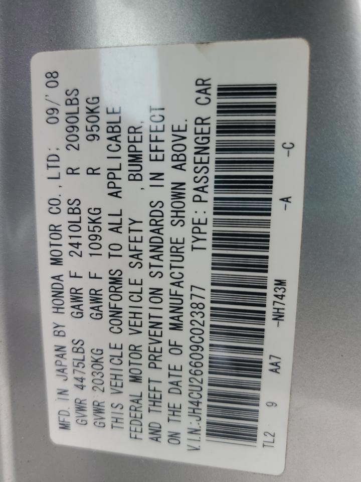 2009 Acura Tsx VIN: JH4CU26609C023877 Lot: 81894225