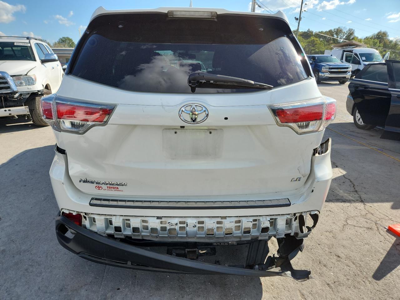 2015 Toyota Highlander Le VIN: 5TDZKRFH5FS118506 Lot: 84758805