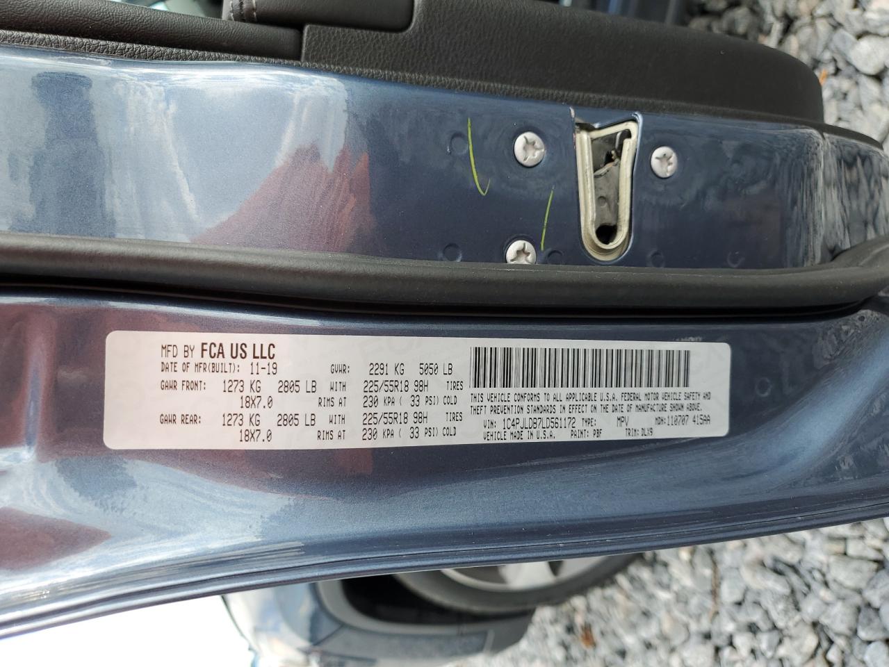 2020 Jeep Cherokee Limited VIN: 1C4PJLDB7LD561172 Lot: 84835425