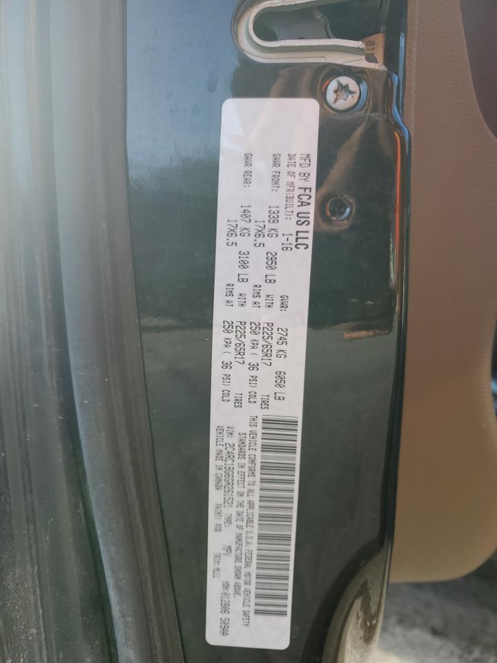 2016 Chrysler Town & Country Touring VIN: 2C4RC1BG6GR261521 Lot: 80823195