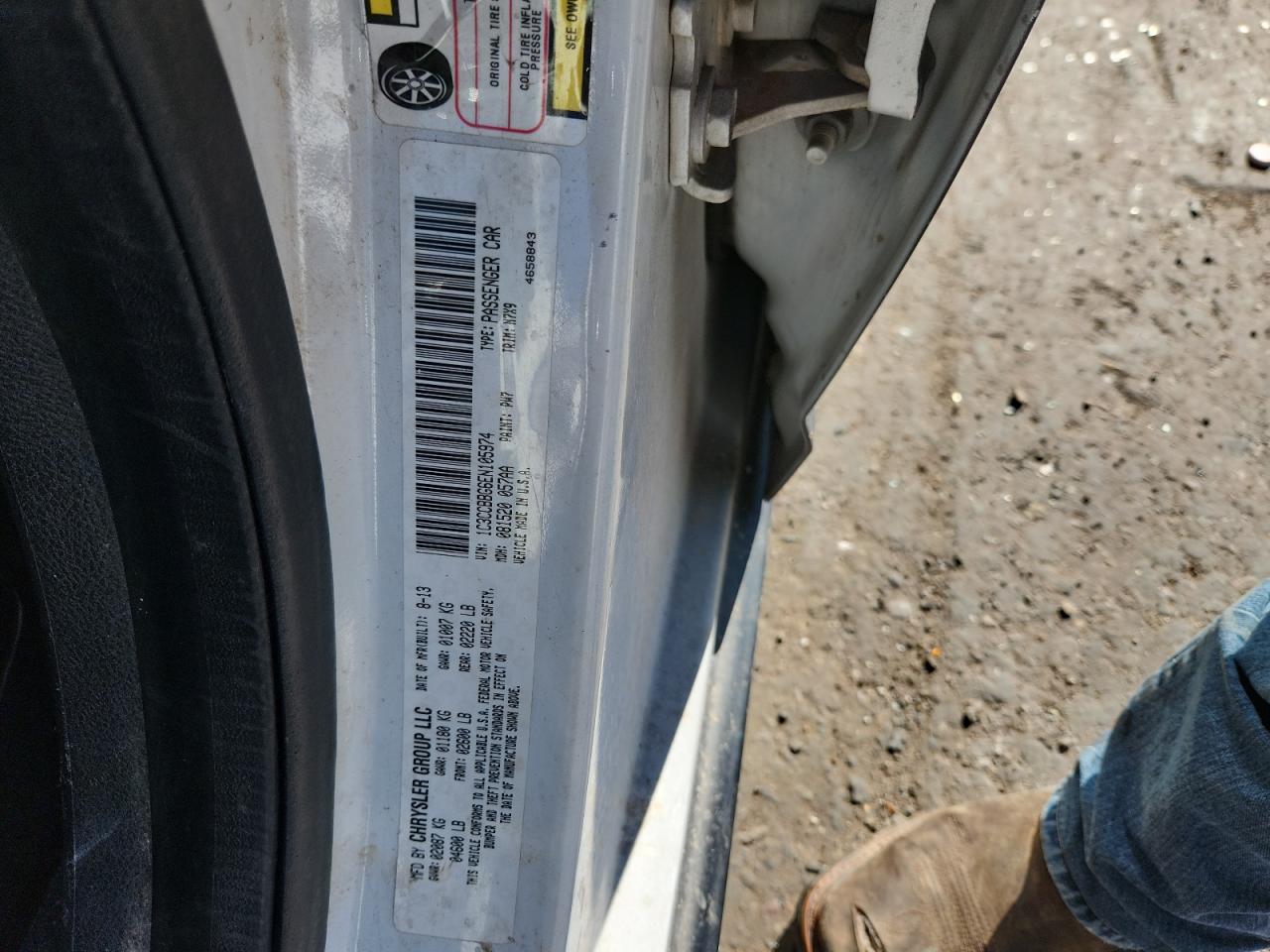 2014 Chrysler 200 Touring VIN: 1C3CCBBG6EN105974 Lot: 80396935