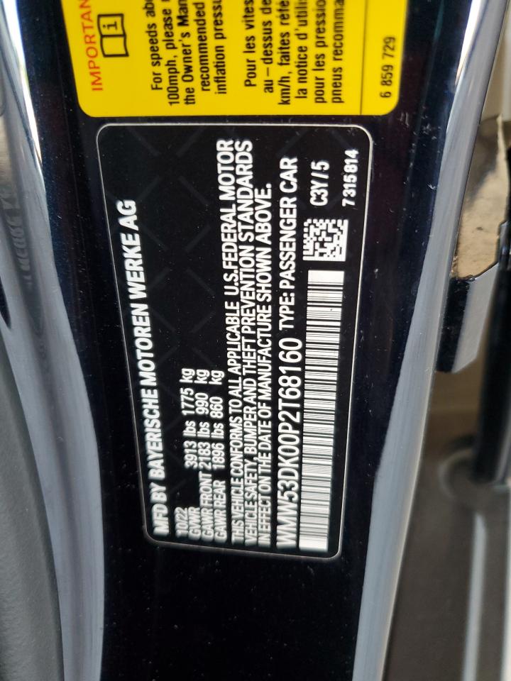 2023 Mini Cooper S VIN: WMW53DK00P2T68160 Lot: 84245345