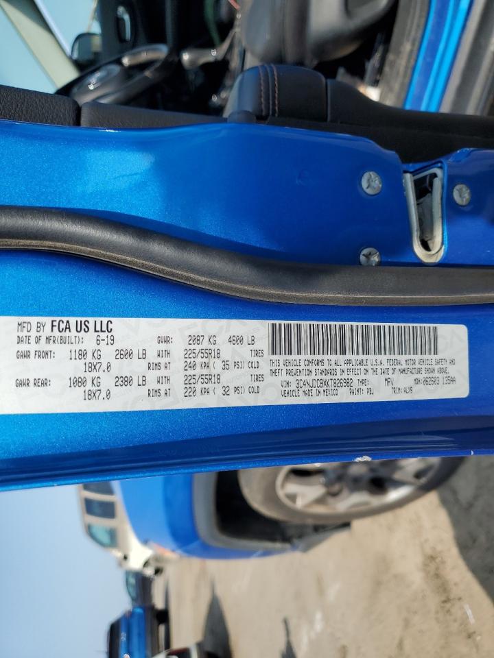 2019 Jeep Compass Limited VIN: 3C4NJDCBXKT826982 Lot: 71644525