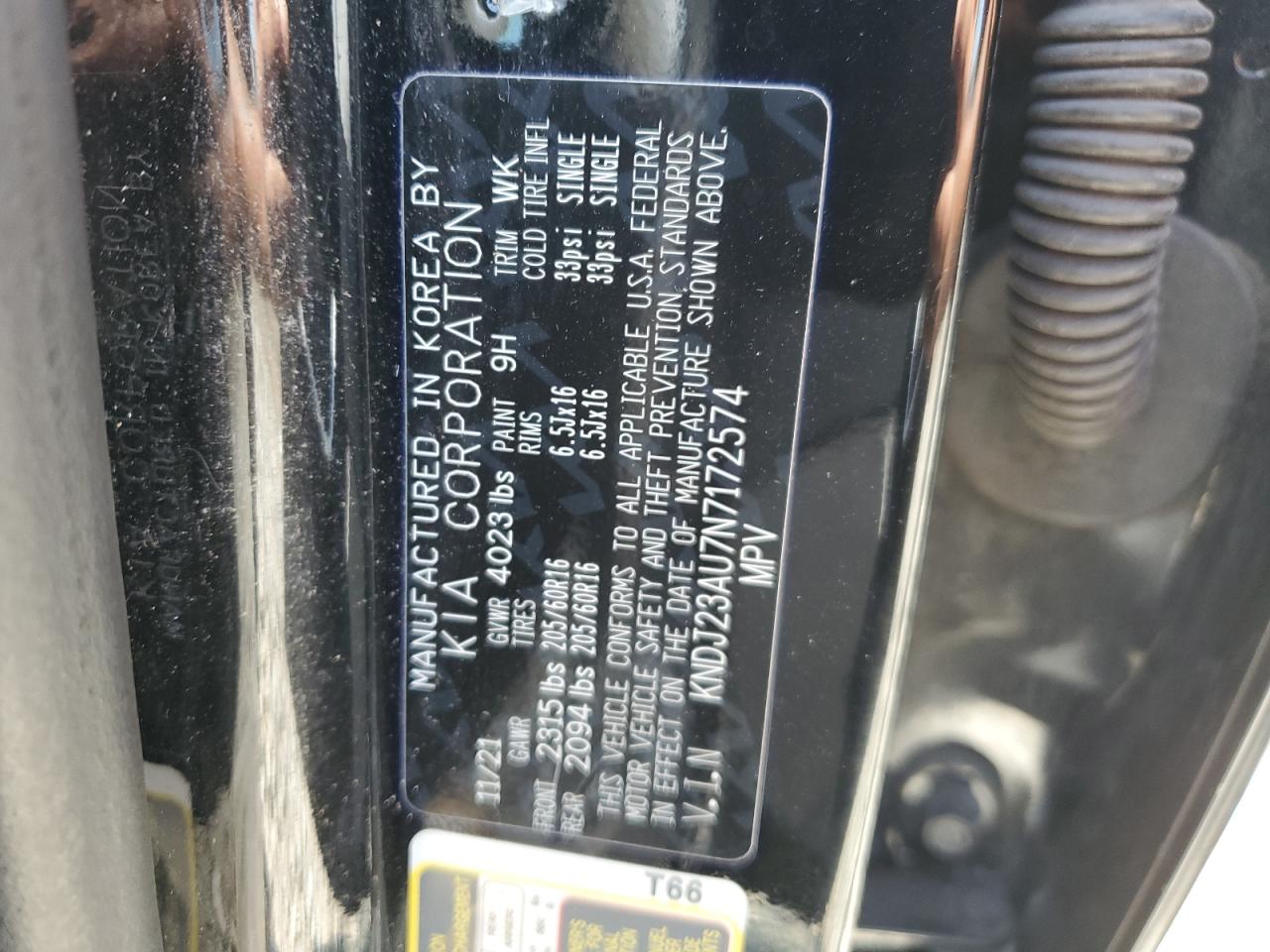 2022 Kia Soul Lx VIN: KNDJ23AU7N7172574 Lot: 81006355