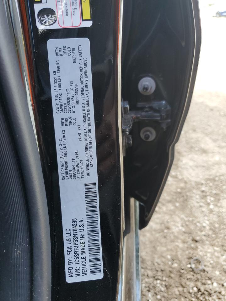 2025 Ram 1500 Laramie VIN: 1C6SRFJP5SN704298 Lot: 82163785